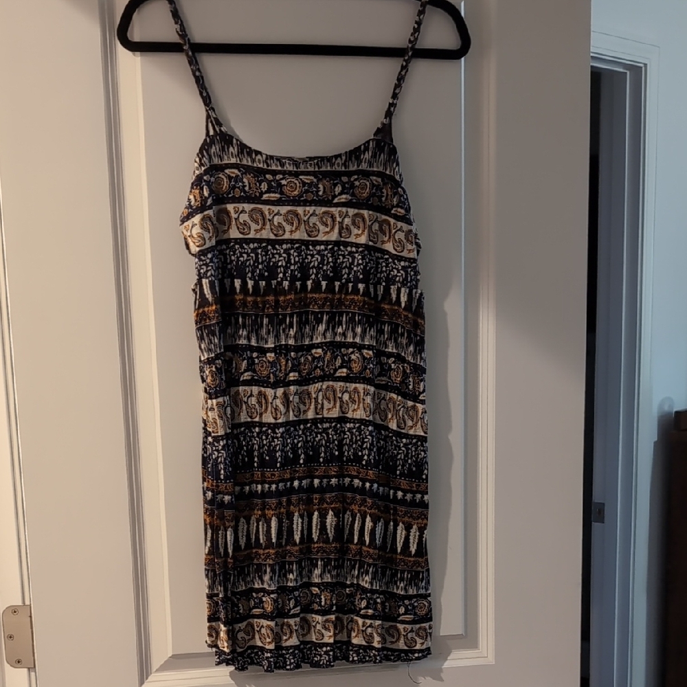 Forever 21 Black and Tan Spaghetti Strap Sundress